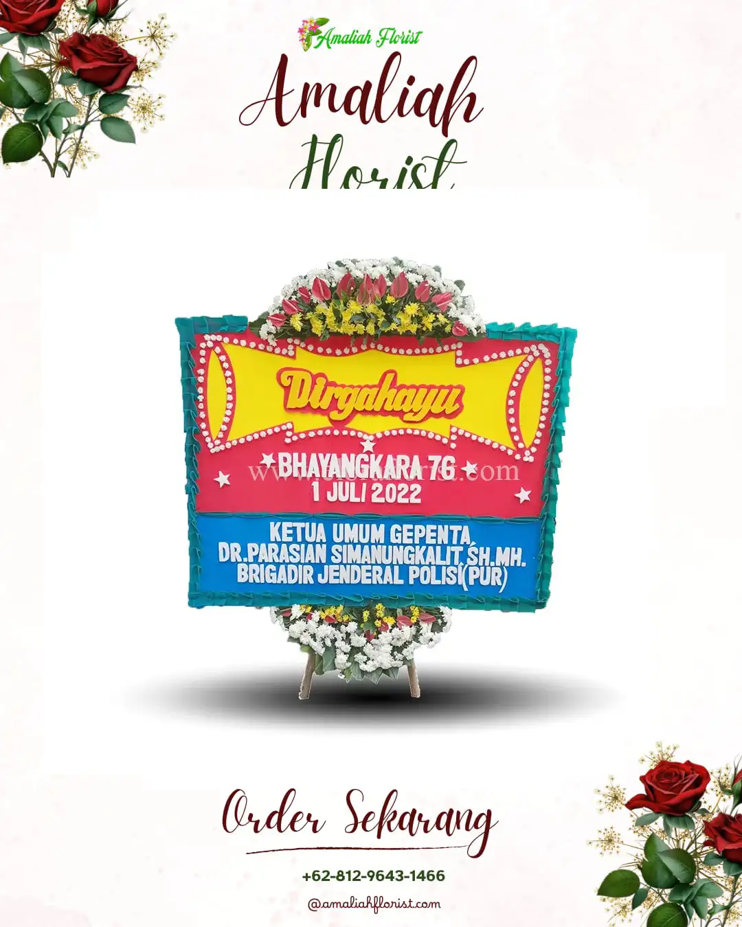 Papan Bunga HUT Ulang Tahun Syiah Utama